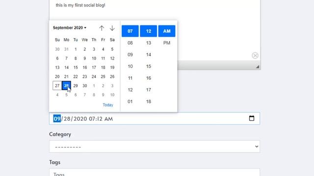 Django social blog. смотреть онлайн