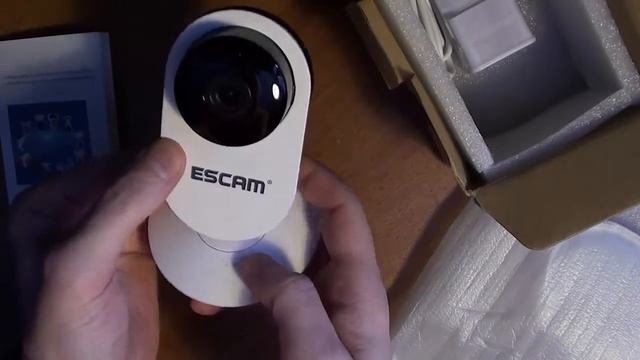 Распаковка ESCAM Ant QF605 WIFI 720P IP камера смотреть онлайн