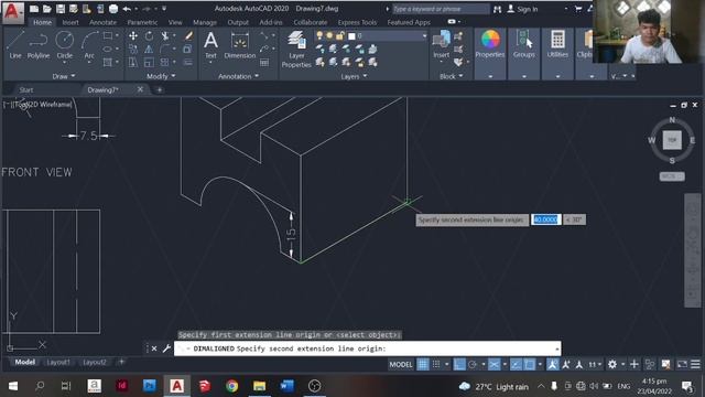 ISOMETRIC AND ORTHOGRAPHIC DRAWING - PROJECT 1 in AUTOCAD смотреть онлайн