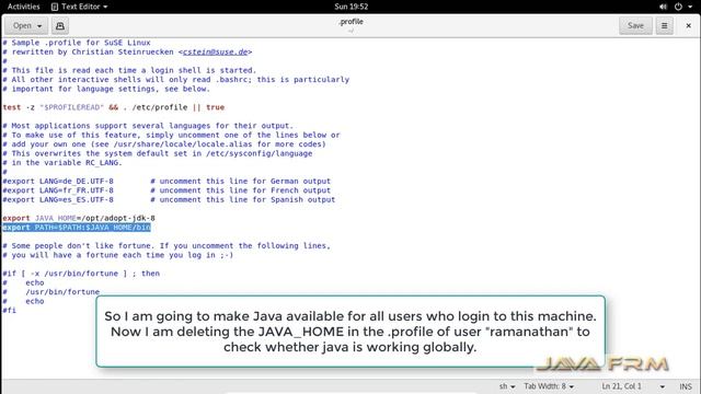 AdoptOpenJDK 8 Installation on Suse Linux Enterprise Desktop 15 and set JAVA_HOME to all users смотреть онлайн