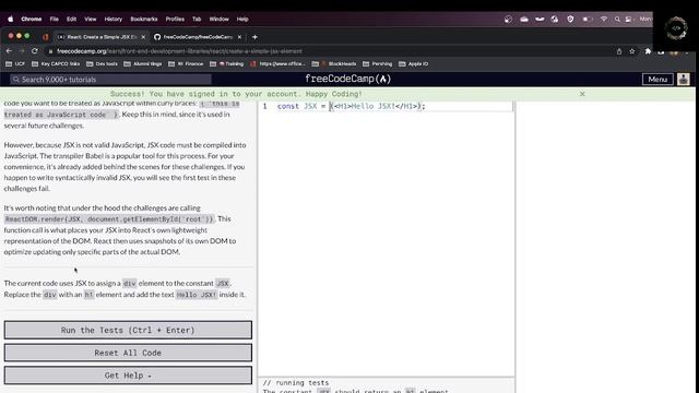 Create complex JSX element | freeCodeCamp challenge #webDev #React #frontEnd #FCC смотреть онлайн
