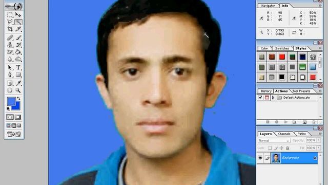 how to Create passport size photo in adobe Photoshop 7 0 in urdu//Hindi qasim guruji смотреть онлайн