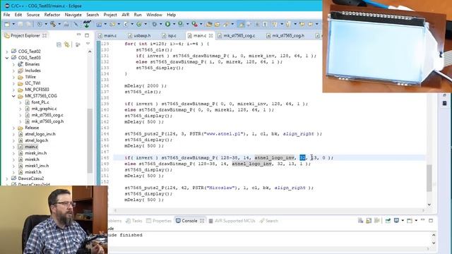 #0502 COG ST7565 Chip On Glass - GLCD C Library