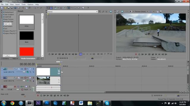 How to Add Black Bars / Widescreen in Sony Vegas. смотреть онлайн