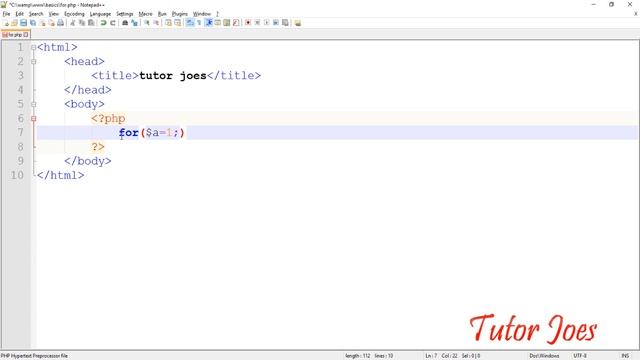 For Loop In PHP Tamil смотреть онлайн