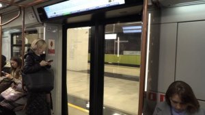 Поездка на поезде Москва по Большой Кольцевой Линии