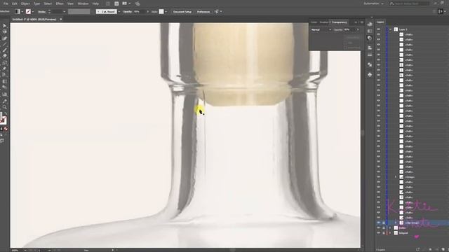 How to draw realistic GLASS in Adobe Illustrator смотреть онлайн