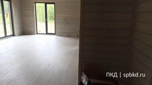 Обзор. Одноэтажный каркасный дом 90 квадратных метров с террасой
