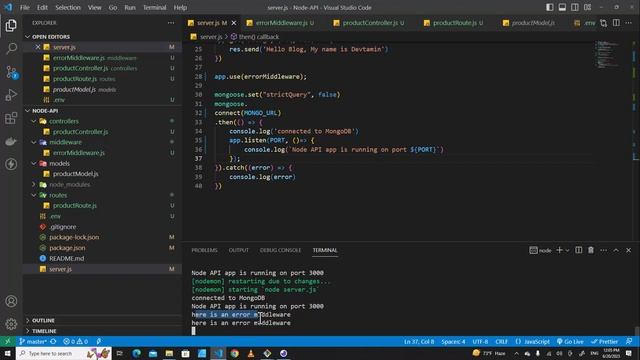 Refactor and Deployment CRUD API with Node.js, Express and MongoDB for Beginner - MVC in Node.js смотреть онлайн