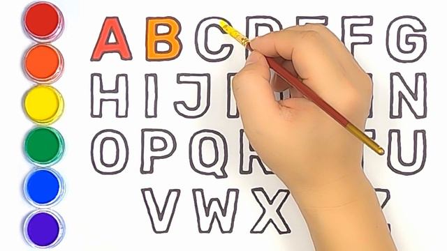 AtoZ #Rubik, How To Draw Abc, Alphabet(ABCDEFGHIJKLMNOPQRSTUVWXYZ) A-Z,  Phonics Song Abc Drawing