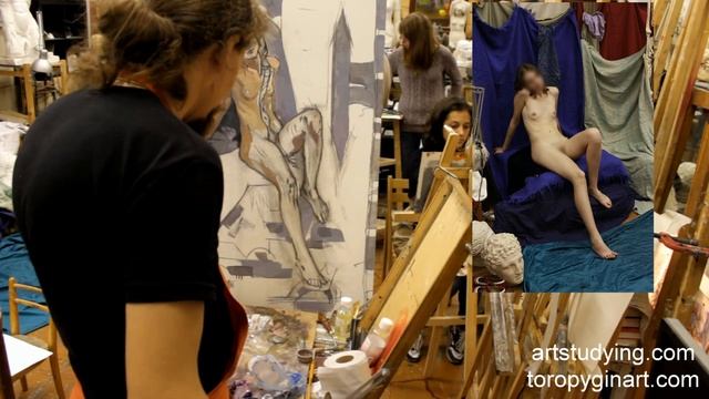 Динамичная поза. Раскрытие - Живопись. Фигура, 154 серия смотреть онлайн