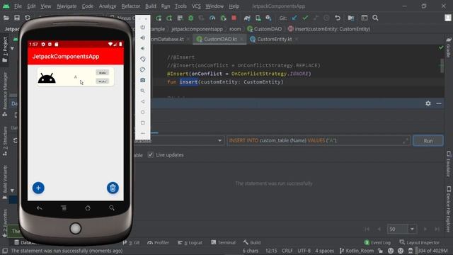 Android Studio Room Database Inspector Run Query смотреть онлайн