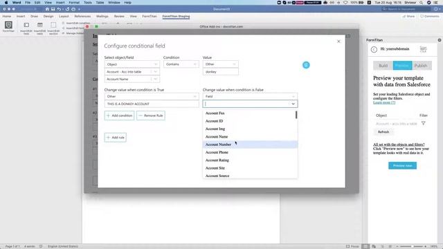 Word Add-in: Table type - Conditional смотреть онлайн