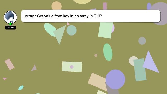 Array : Get value from key in an array in PHP смотреть онлайн