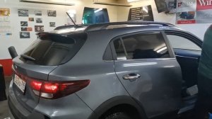 Шикарная тонировка Kia Rio X - 15% задок и атермальная передок по ГОСТу