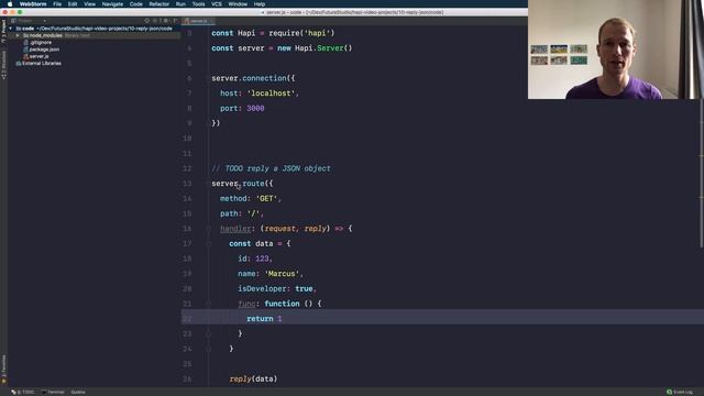 hapi Tutorial — How to Reply a JSON Response смотреть онлайн