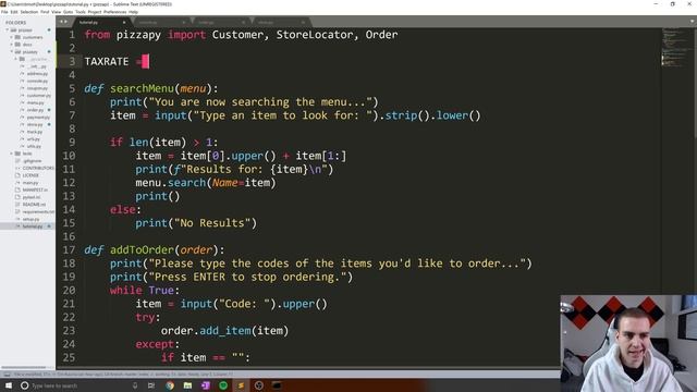 Ordering a Pizza with Python - Tutorial 4 - Payment Information смотреть онлайн
