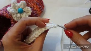 Простейший Цветочек спицами как связать