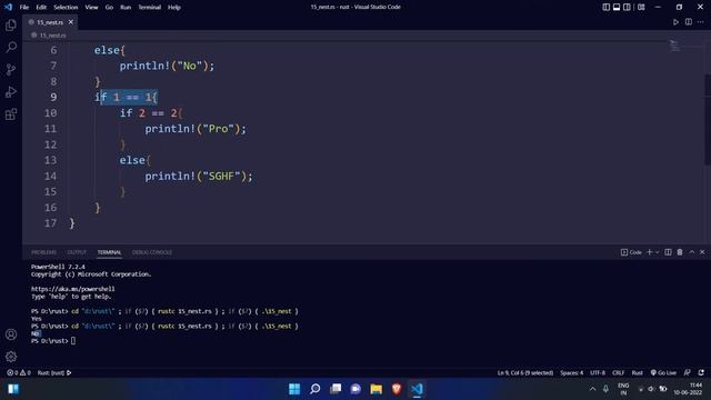 Nested If-Else In Rust | Rust Complete Tutorial In Hindi #18 смотреть онлайн