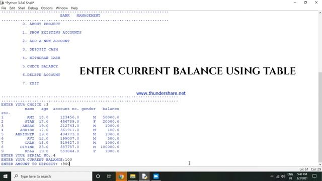 IP CLASS 12 PROJECT 2020-21 (WORKING)|| BANK MANAGEMENT USING PYTHON AND CSV || DOWNLOAD AND RUN смотреть онлайн