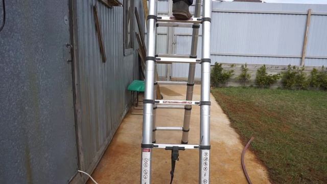 Телескопическая лестница - стремянка. смотреть онлайн