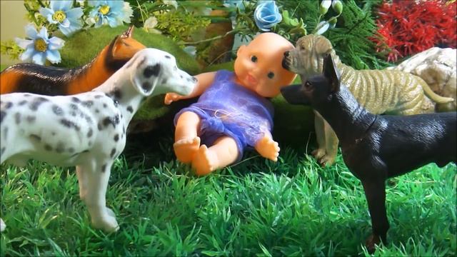 ПОДКИДЫШ в ЛЕСУ. Отважные СОБАКИ и человеческий детеныш. Мультфильмы про животных для детей смотреть онлайн