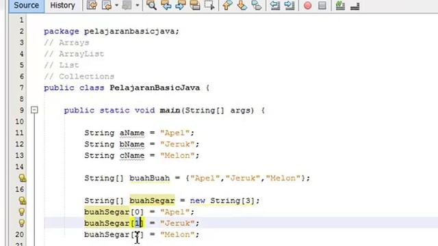 Basic Java 17 pelajaran Arrays смотреть онлайн
