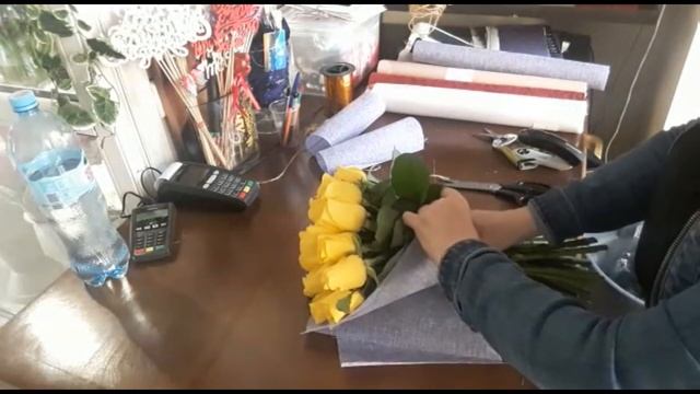 Упаковка букета в искусственный джут смотреть онлайн