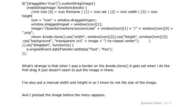 HTML : html drag/drop setDragImage doesnt set ghost image on first drag смотреть онлайн