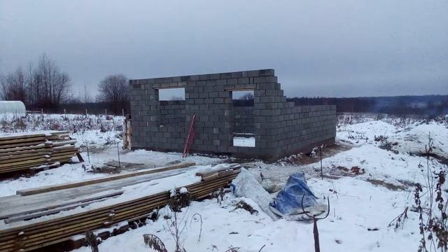строительство дома из пескобетонных блоков смотреть онлайн