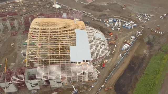 Строительство Ледового дворца "Кузбасс" на 2020-05-30 смотреть онлайн