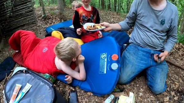 Bushcraft Log Cabin Summer Camping & Swimming