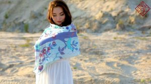 Палантин набивной (вискоза) «10812»-11