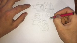 Как нарисовать РОБОСТАЛИНА из - Мультики про танки / How to draw robostalin #робосталин #ратте