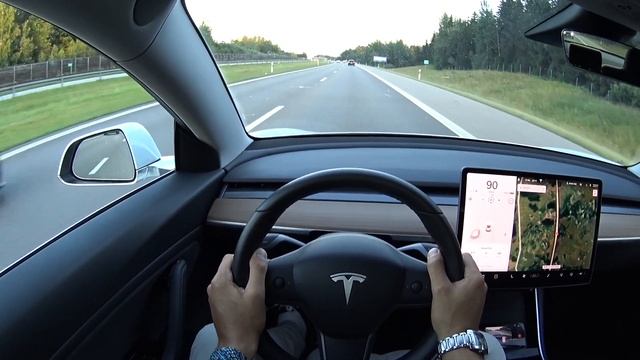 Реальный запас хода ТЕСЛА 3 | Электрический автомобиль Tesla Model 3 смотреть онлайн