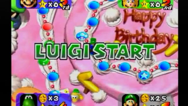 Mario Party (1) - "Peach's Birthday Cake" - Full Board Game! смотреть онлайн