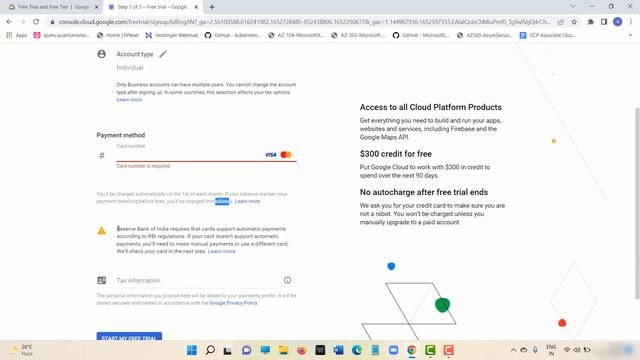 How to Create GCP Free Tier Account-Hindi/Urdu | Lec-06 | Google cloud platform Free trial account смотреть онлайн