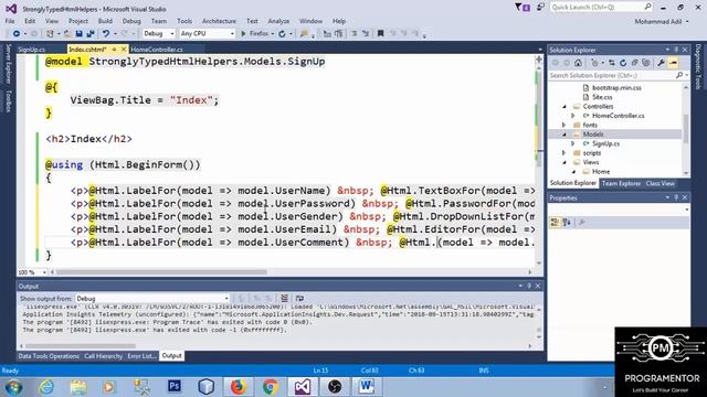 19 | Strongly Typed HTML Helpers In ASP.NET MVC | Learn ASP.NET MVC | MVC Tutorials (Hindi/Urdu) смотреть онлайн
