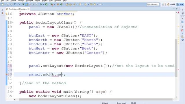 VIDEO9; JAVA Border Layout смотреть онлайн