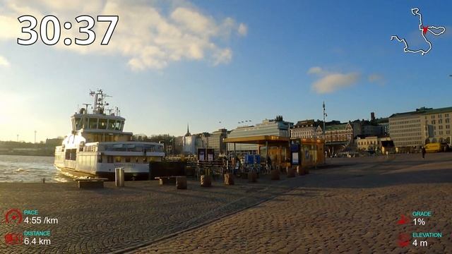 [4k] Treadmill Scenery | Magnificent Helsinki Finland Running Tour | 1 Hour Virtual Run