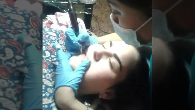 Перманентный макияж, Алматы. Брови , стрелки , губы и вуаля, красится больше не нужно)) смотреть онлайн