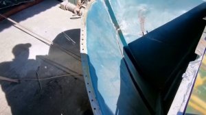 ремонт носовой части лодки Крым