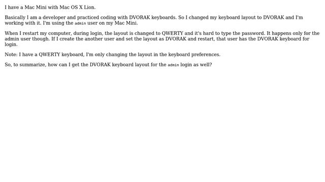Changing keyboard layout for login screen on Mac OS X смотреть онлайн