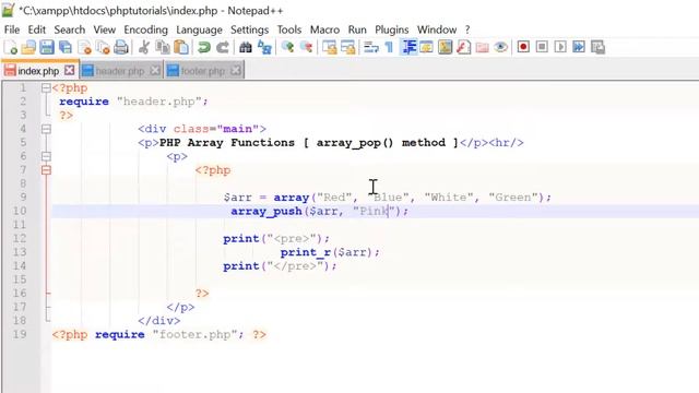 Working with Array in PHP [PART-18]: php array_push() & array_pop methods смотреть онлайн