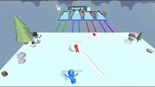 Snow Race: Snow Ball.IO ‼️ Gameplay Level 1-5 смотреть онлайн