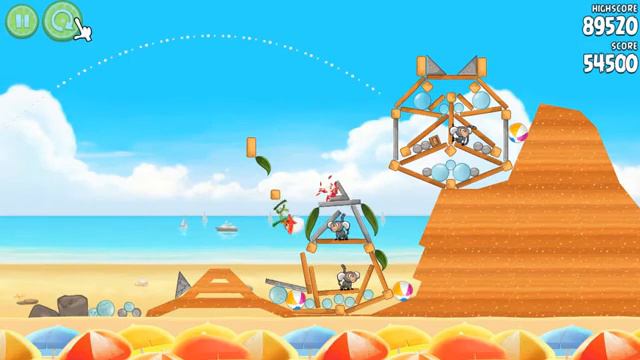 Angry Birds Rio 3 этап 1 - 4 уровень. Злые птички Рио. Прохождение, обзор смотреть онлайн