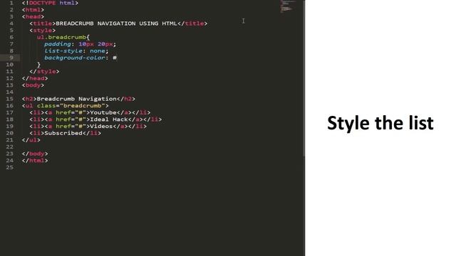 How to Create Breadcrumb navigation for Websites | using HTML & CSS | Google developer - YouTube смотреть онлайн