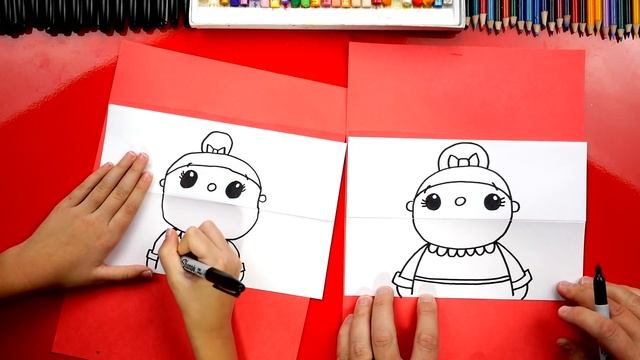How To Draw Crazy Veggie Mrs Claus Puppet - Folding Surprise смотреть онлайн