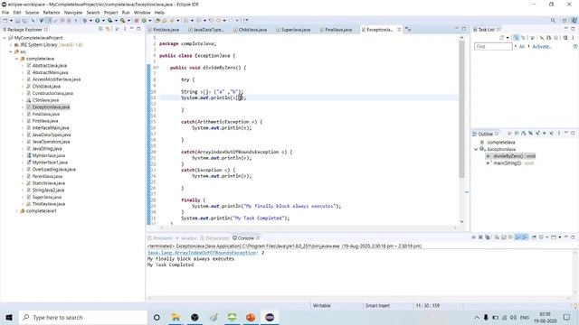Exception Handling finally block in java | Learn Java in Tamil | Java Tamil Vathiyar | Part - 37 смотреть онлайн