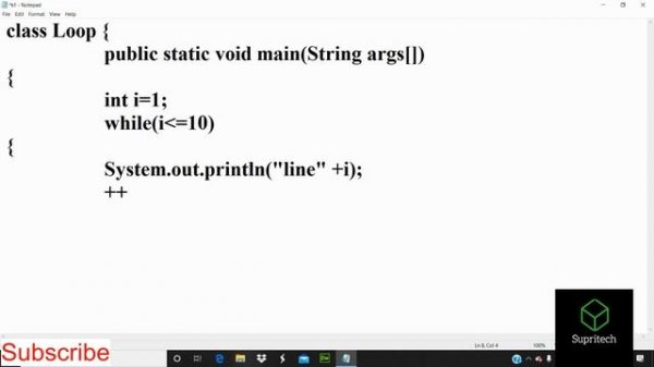 While loop on java || java for beginners || java coding in hindi || java programming #java #coding